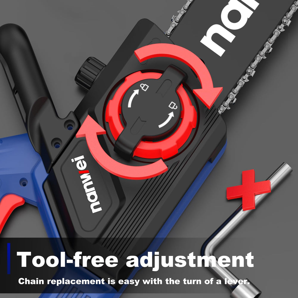 NANWEI tool-free tension knob detail showing quick adjustment benefit