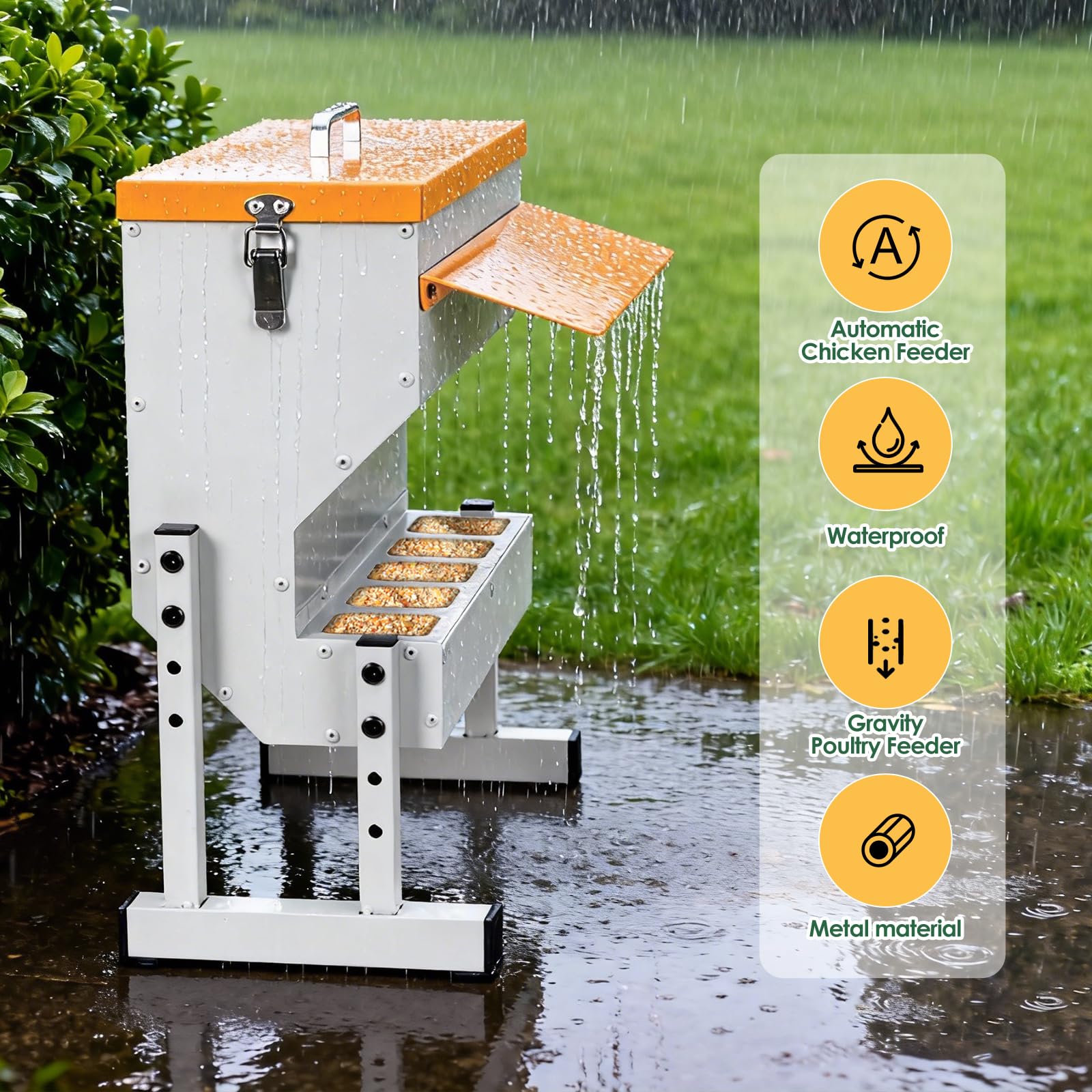 NAOEDEAH adjustable legs showing two height settings for ergonomic feeding