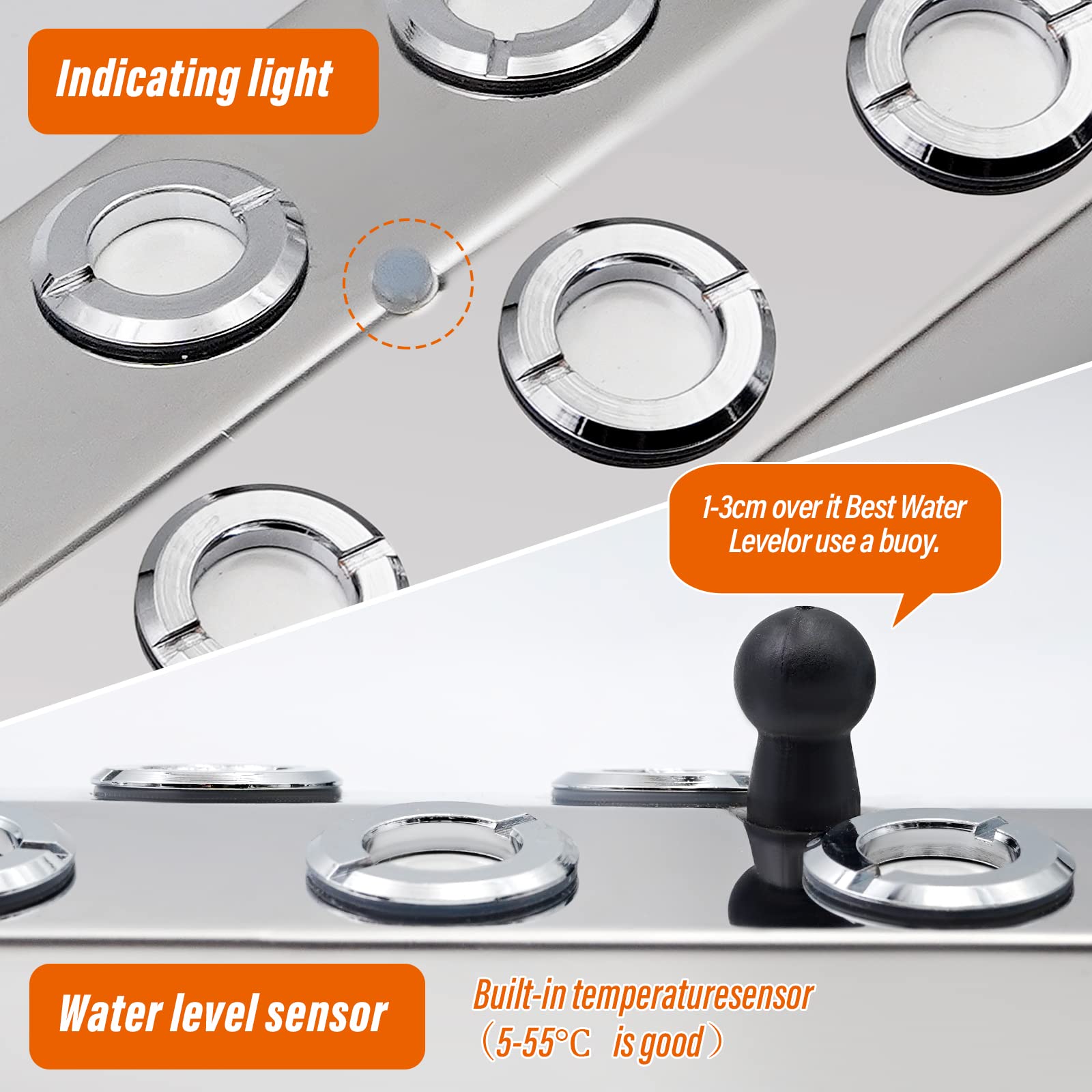 NAOEDEAH mist maker next to a hand for scale showing compact size and installation ease benefit
