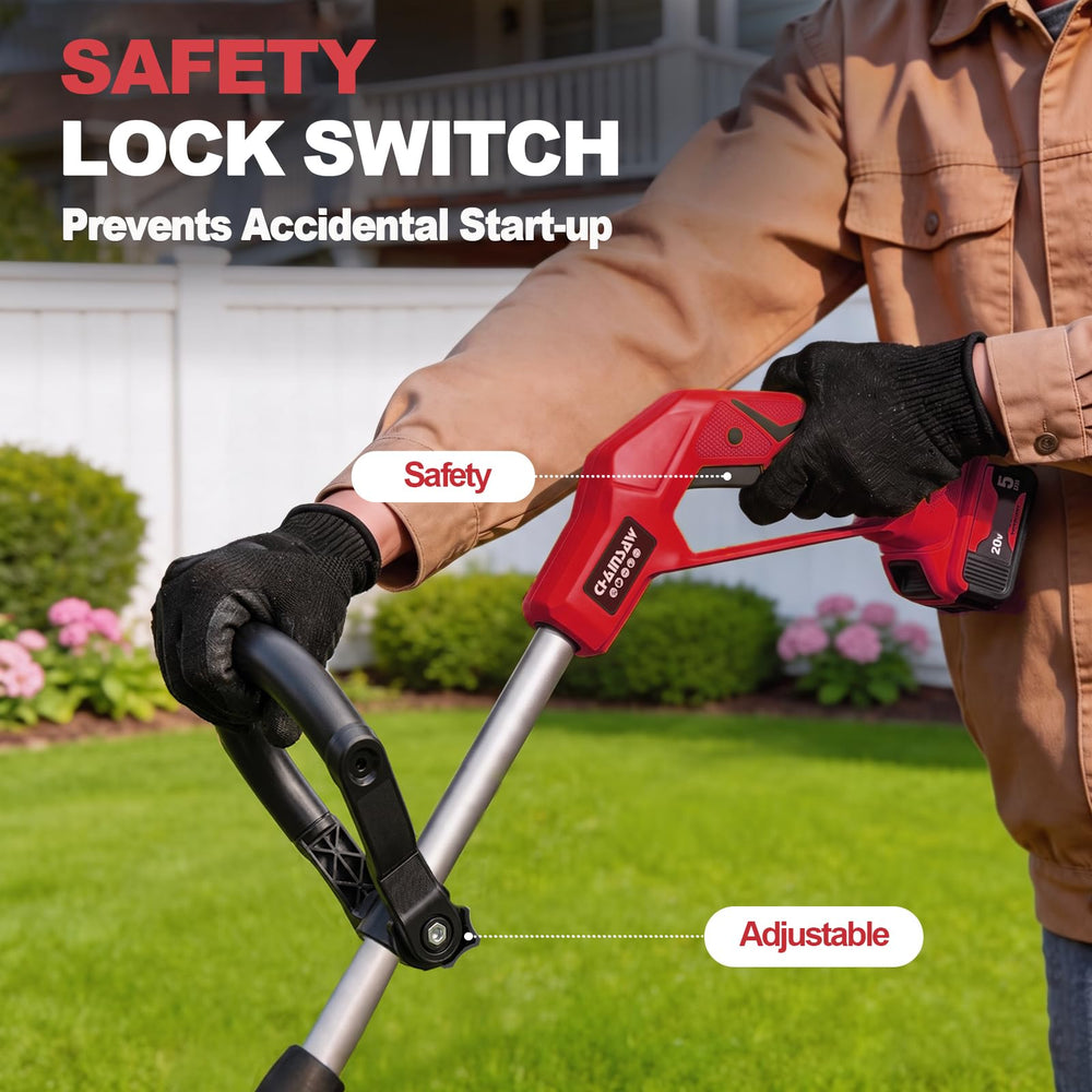 NAOKEV ergonomic handle and adjustable auxiliary grip for reduced fatigue