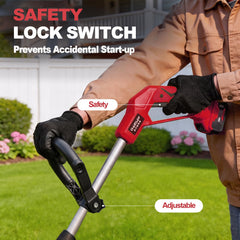 NAOKEV ergonomic handle and adjustable auxiliary grip for reduced fatigue