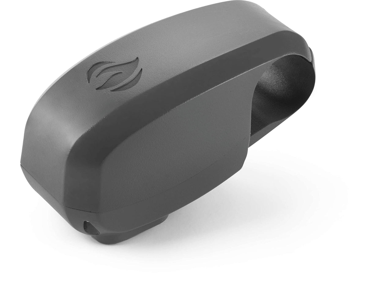 Napoleon front clamp-mounted light showing bright grill illumination benefit