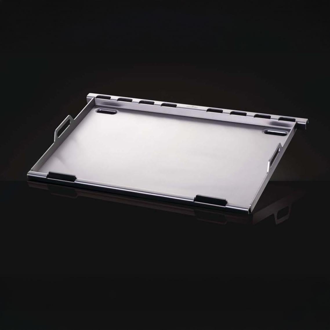 Napoleon griddle installed in Prestige grill demonstrating easy conversion and fit