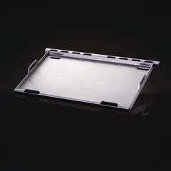Napoleon griddle installed in Prestige grill demonstrating easy conversion and fit