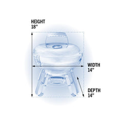 Napoleon charcoal basket divided for two-zone cooking versatility