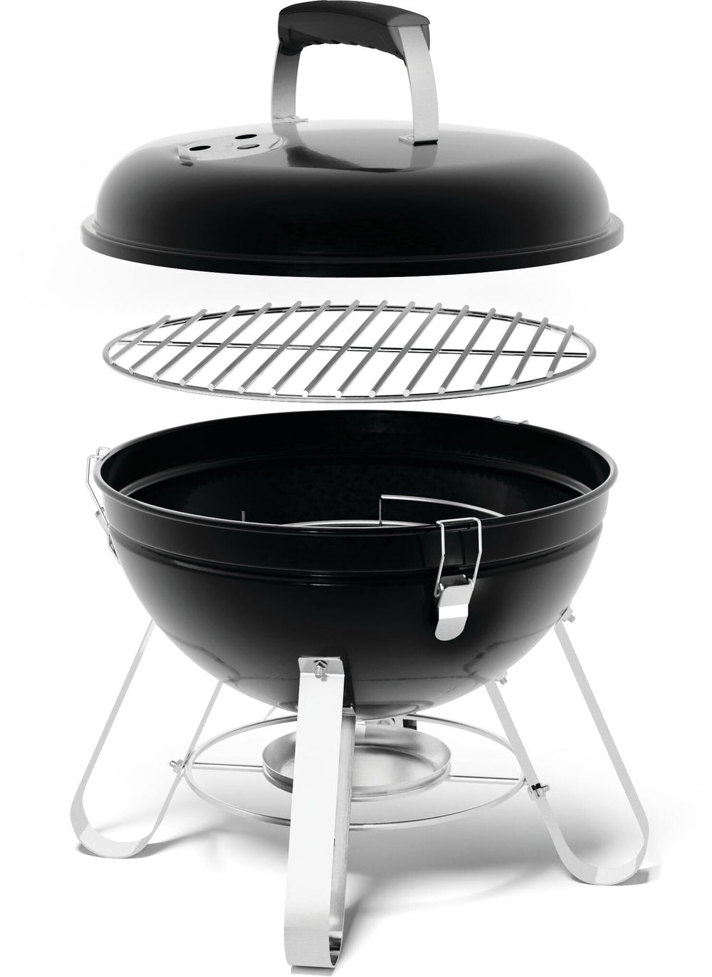 Napoleon close-up of chrome-plated cooking grid for easy cleaning