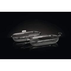Napoleon rotisserie basket thumb screw close-up for fast tool-free locking