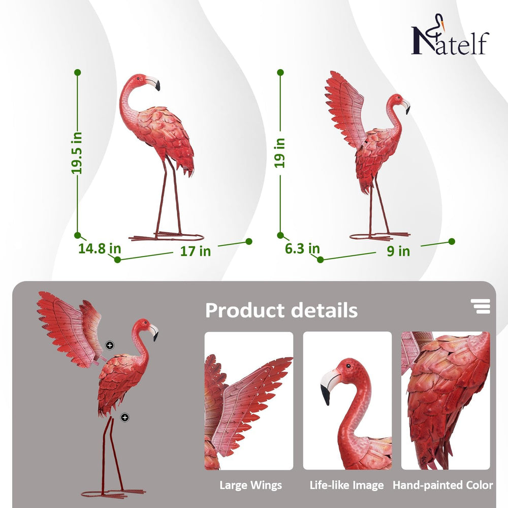 Natelf close-up of hand-painted feathers highlighting durable finish