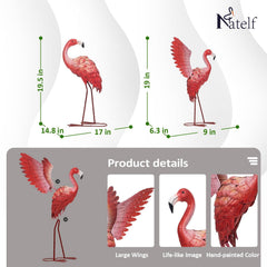 Natelf close-up of hand-painted feathers highlighting durable finish