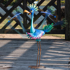 Natelf peacock welding and seams detail showing sturdy metal craftsmanship