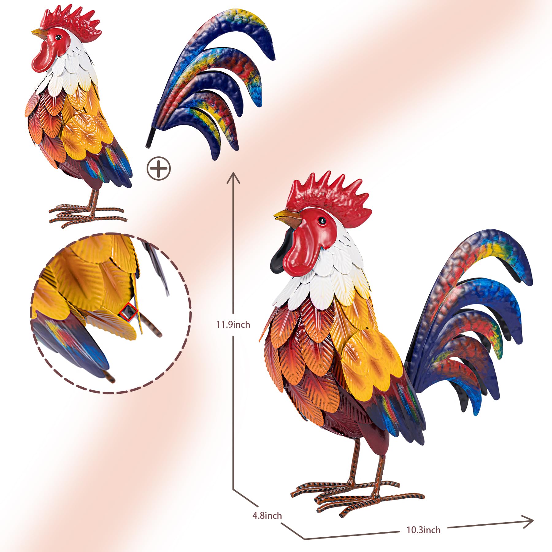 Natelf side profile displaying painted wings and lifelike shape