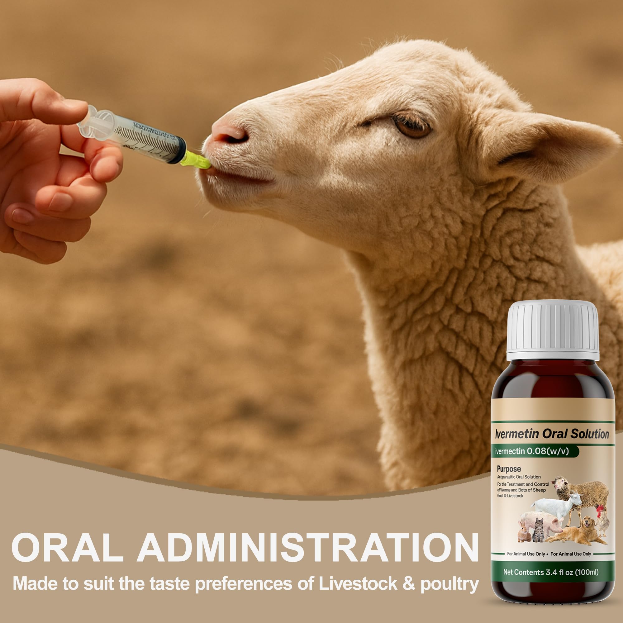 NateNatenight being given orally to a sheep illustrating safe use