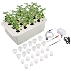 NATGAI hydroponic kit front view displaying 12-hole layout and clean finish for compact growing