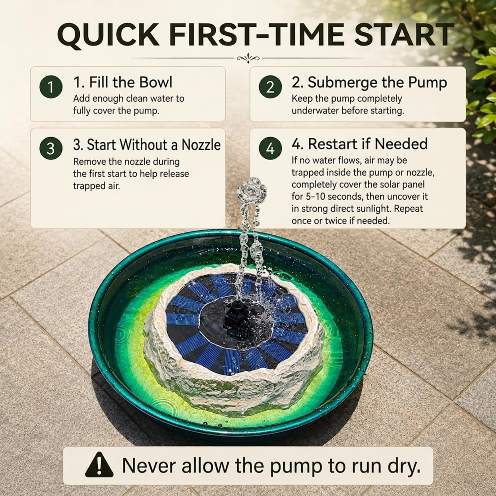 Natgarden filter access and cleaning view showing easy maintenance for reliable flow