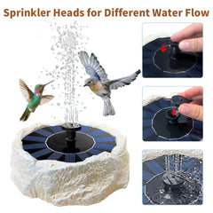 Natgarden nozzle spray patterns demo showing adjustable flows to attract birds