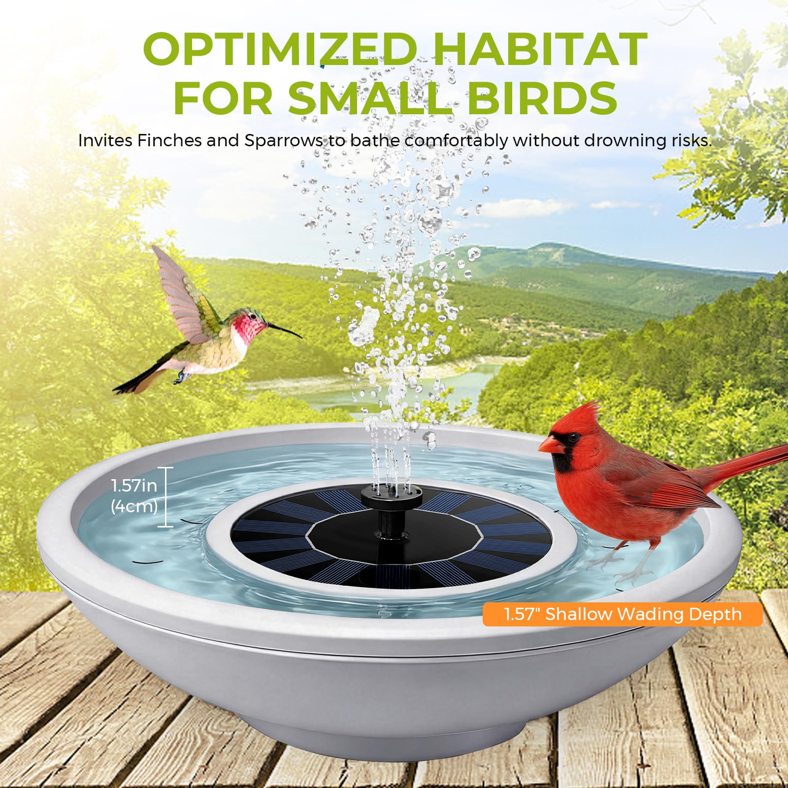 Natgarden smooth interior texture easy to clean and remove debris