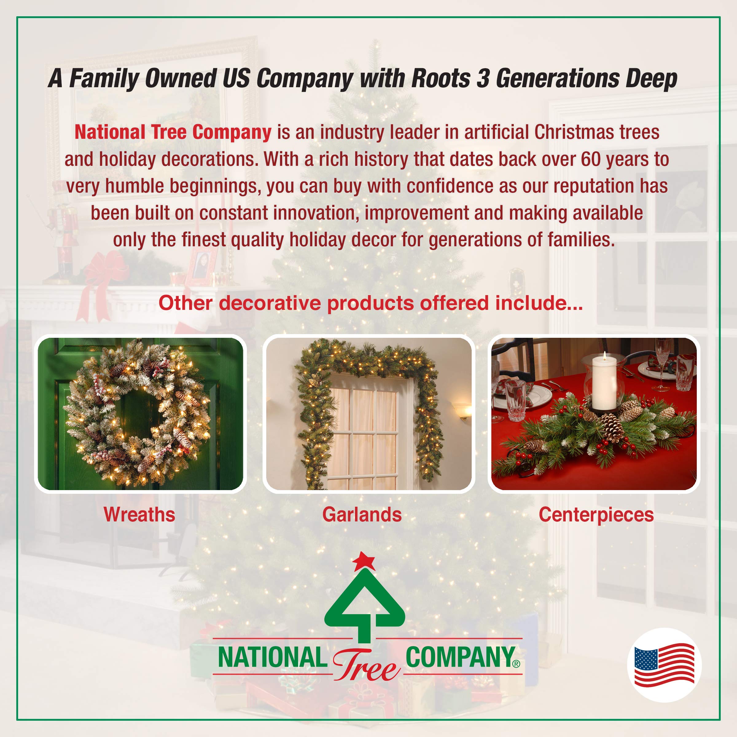 National Tree Company snowman next to doorway showing 4 ft scale for proper placement planning