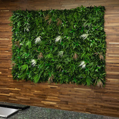 NatraHedge used as event backdrop delivering photogenic, reusable decoration benefit