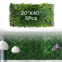 NatraHedge front panel view showing full 20x40 faux rainforest wall and instant green impact