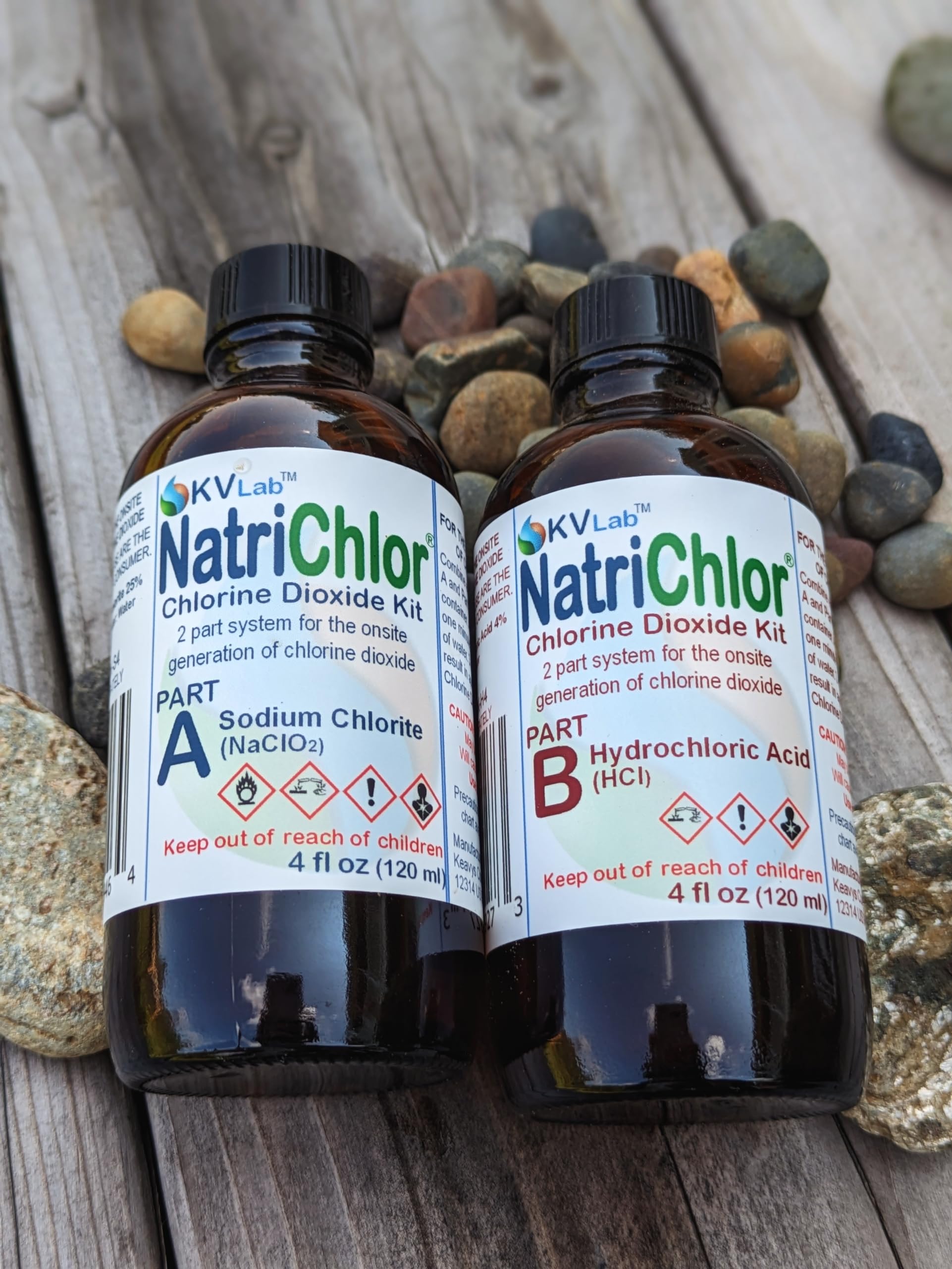 NatriChlor bottle beside ruler for scale showing extra-large 8 oz capacity