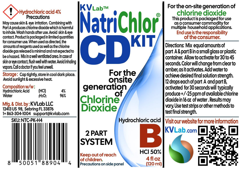 NatriChlor in-use mixing station showing safe preparation workflow