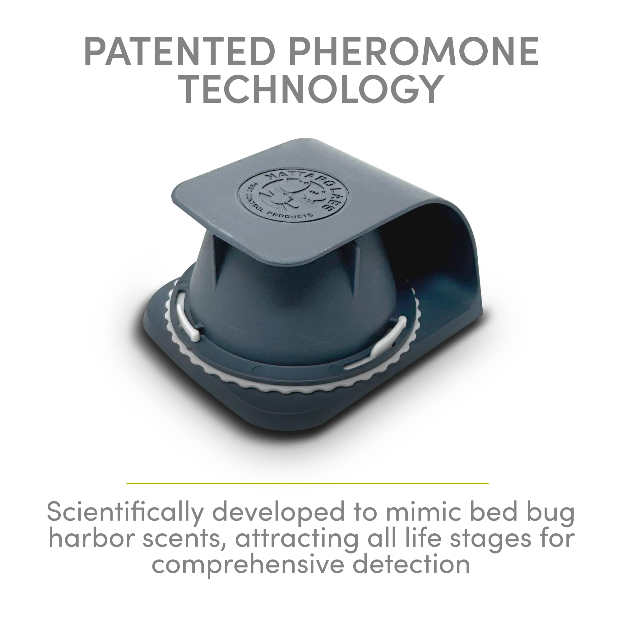 Nattaro Scout lure close-up showing pheromone insert that attracts bed bugs