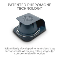 Nattaro Scout lure close-up showing pheromone insert that attracts bed bugs