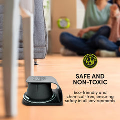 Nattaro Scout tucked in sofa seam capturing hidden bed bugs without chemicals