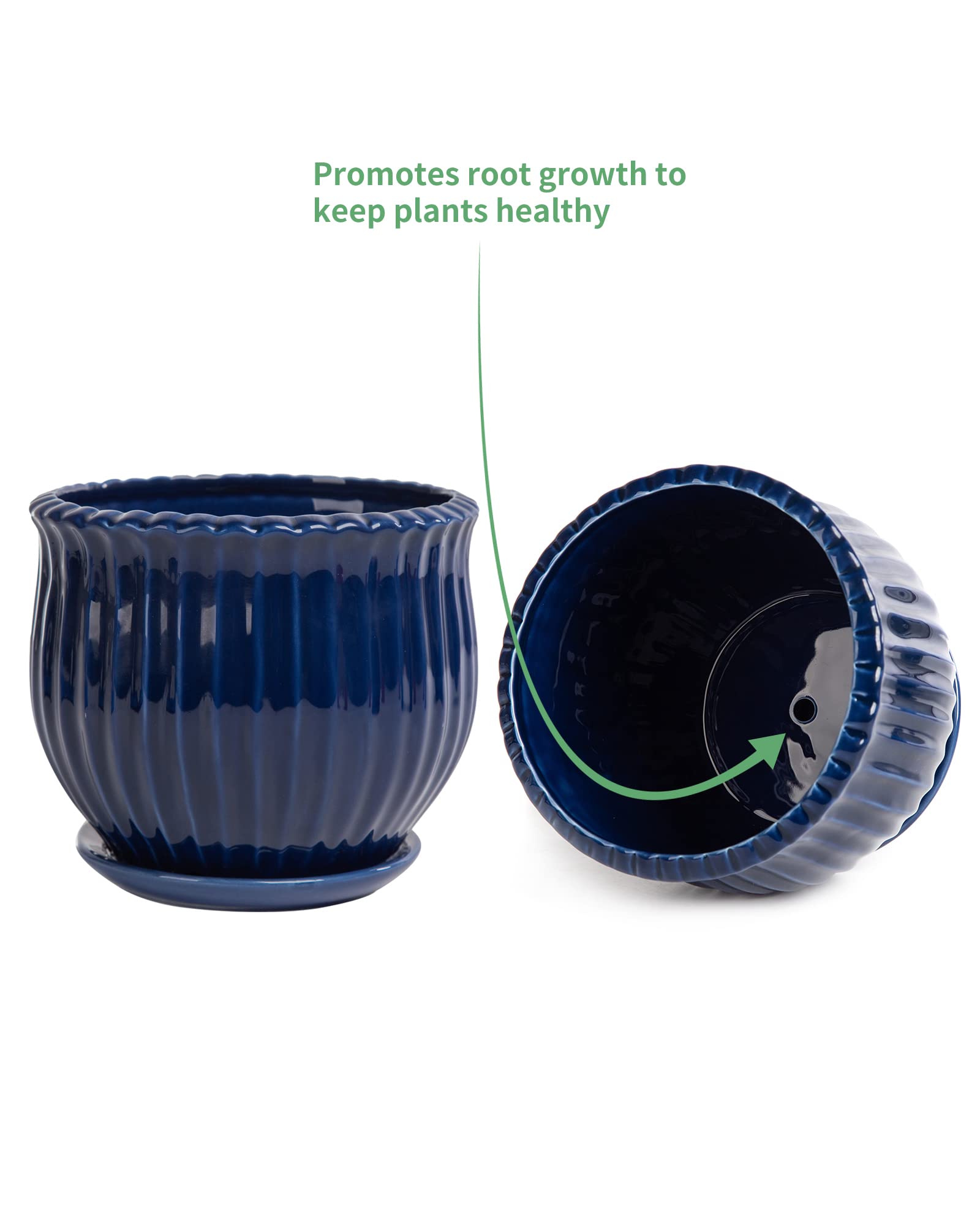 Nattol hand holding pot to show scale and easy tabletop placement benefit