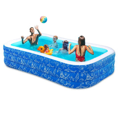 Nattork front packaging showing pool box and dimensions benefits easy setup