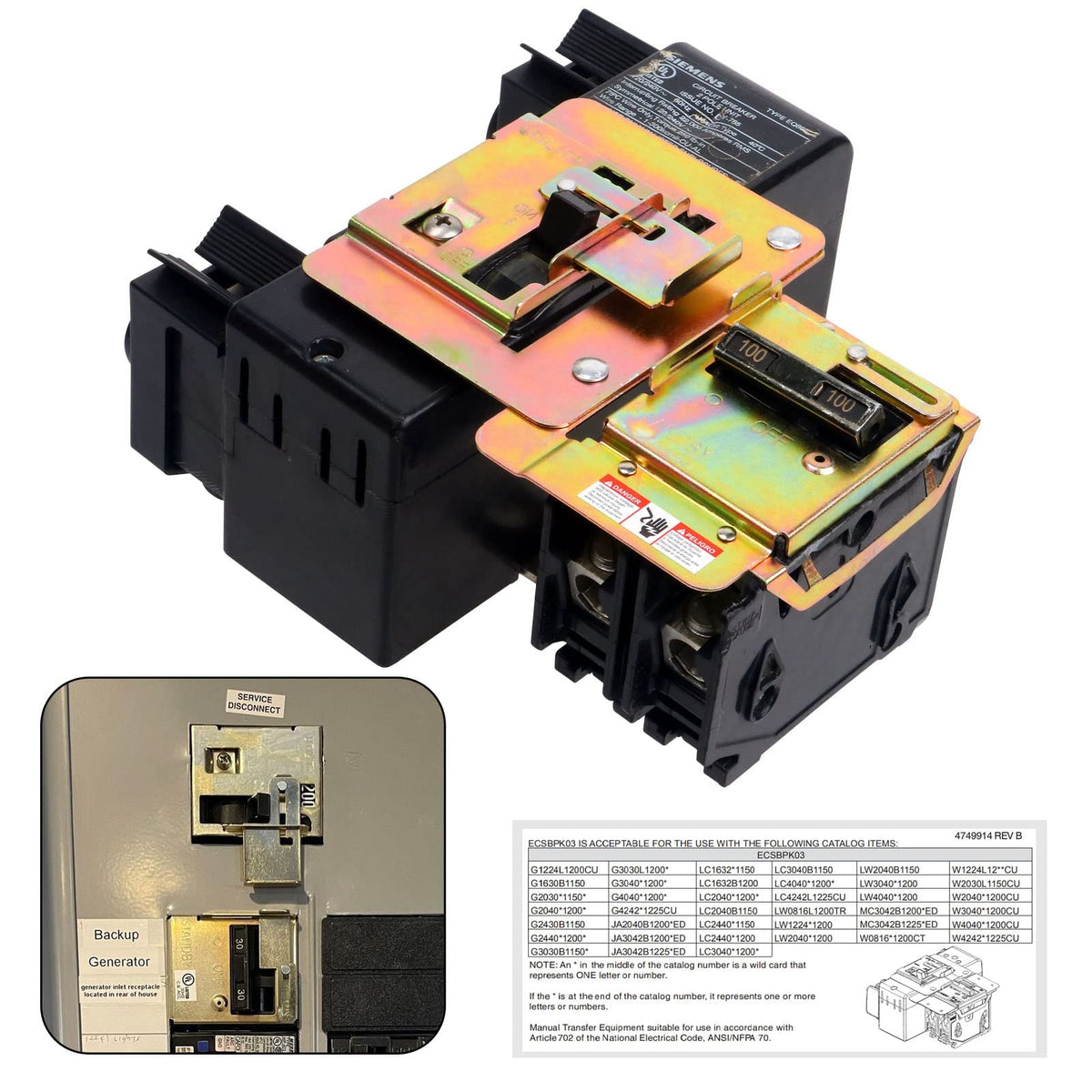 Natupal front view of interlock kit showing compact design and safety