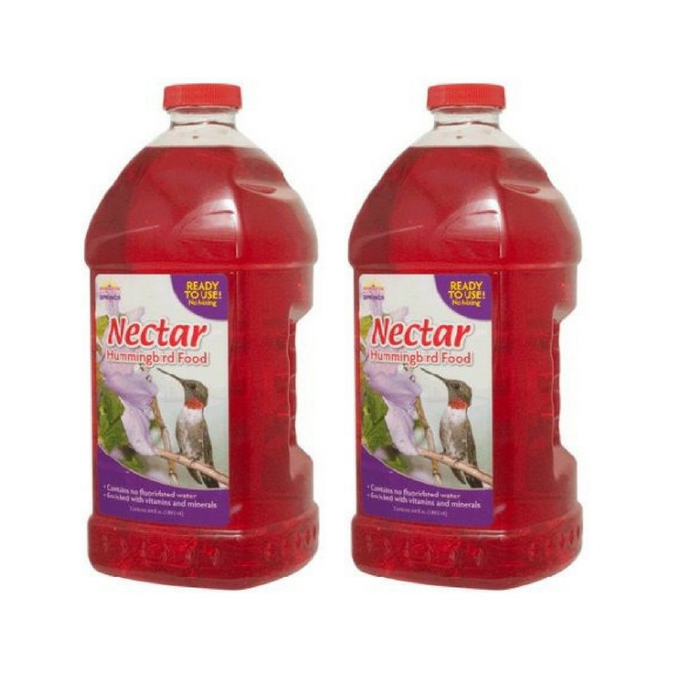 Natural Springs bottle front label showing ready-to-use nectar and easy-pour convenience