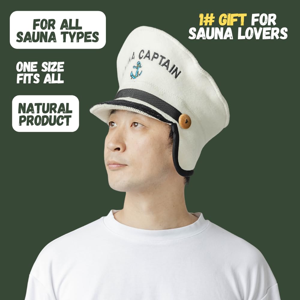 Natural Textile hat held in hand to show large size and coverage for adults