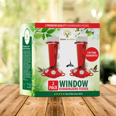 Nature Anywhere front view of window feeder showing clean design and easy visibility benefit