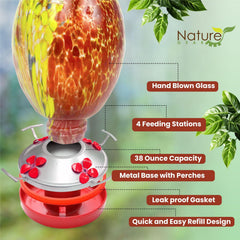nature gear feeding ports closeup highlighting bird access and spill control
