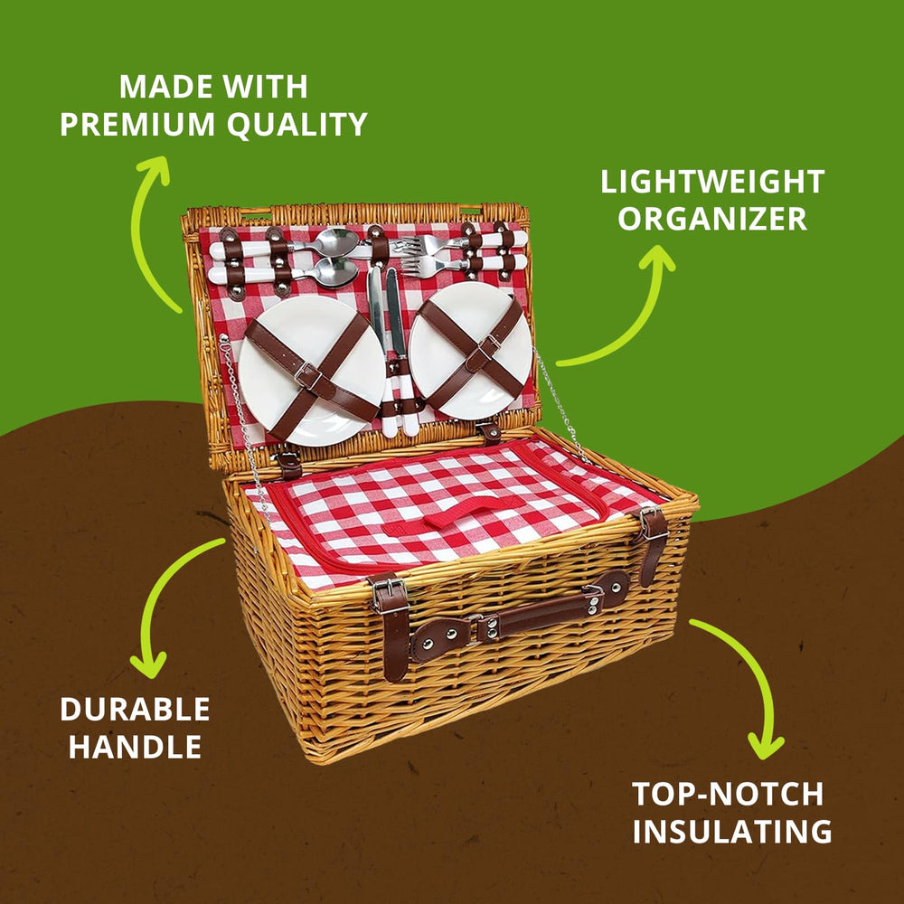 Nature Gear reinforced handle and closure detail for easy carrying and secure transport benefit