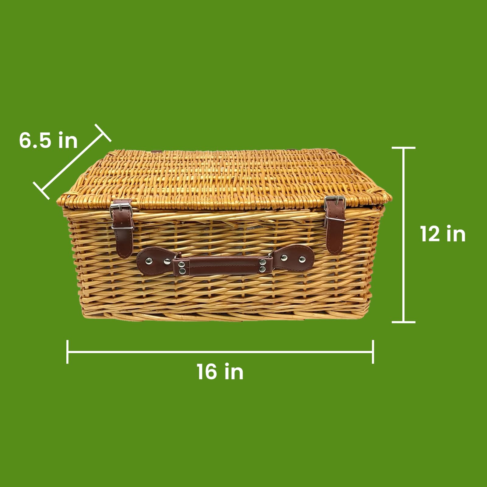 Nature Gear basket beside fruits to show scale and capacity, practical packing guidance