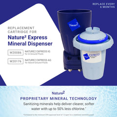 Nature2 installed in sanitizer housing illustrating simple swap-in installation benefit