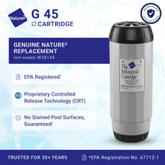 Nature2 G45 close-up of mineral media textures highlighting continuous sanitizing action
