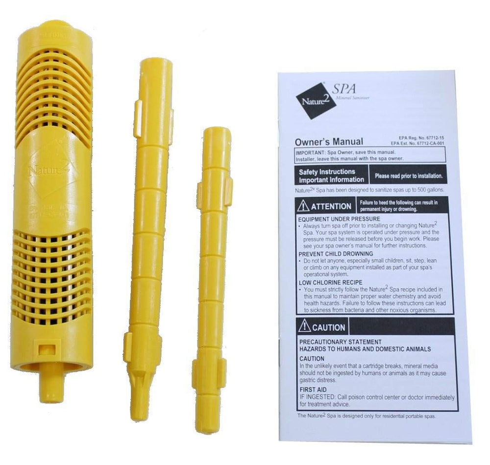 Nature2 cartridge next to a hand showing scale for easy handling and fit
