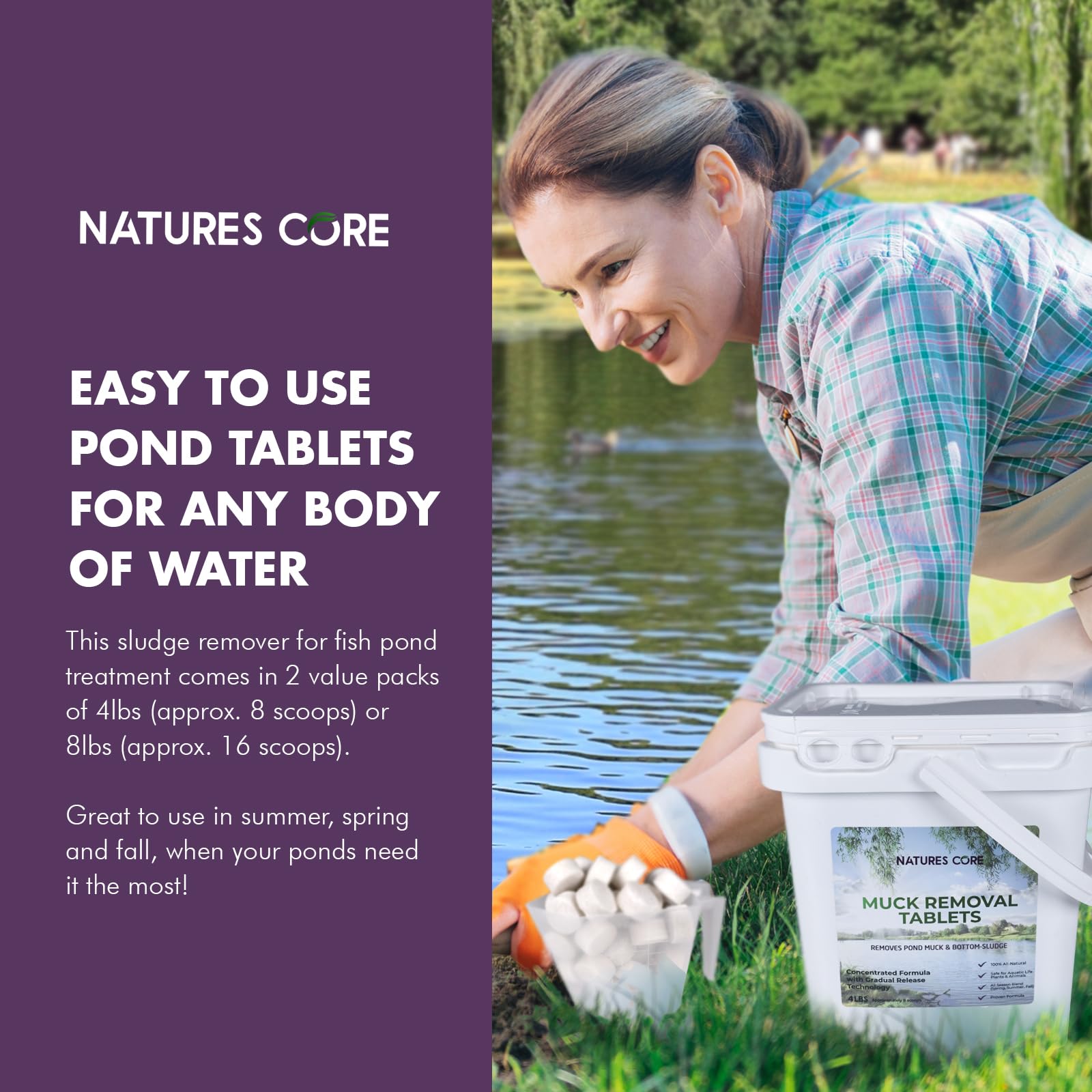 Nature's Core close-up of probiotic pellets highlighting texture and granules