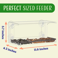 Nature's Hangout removable tray detail that enables easy cleaning and quick refills for convenience