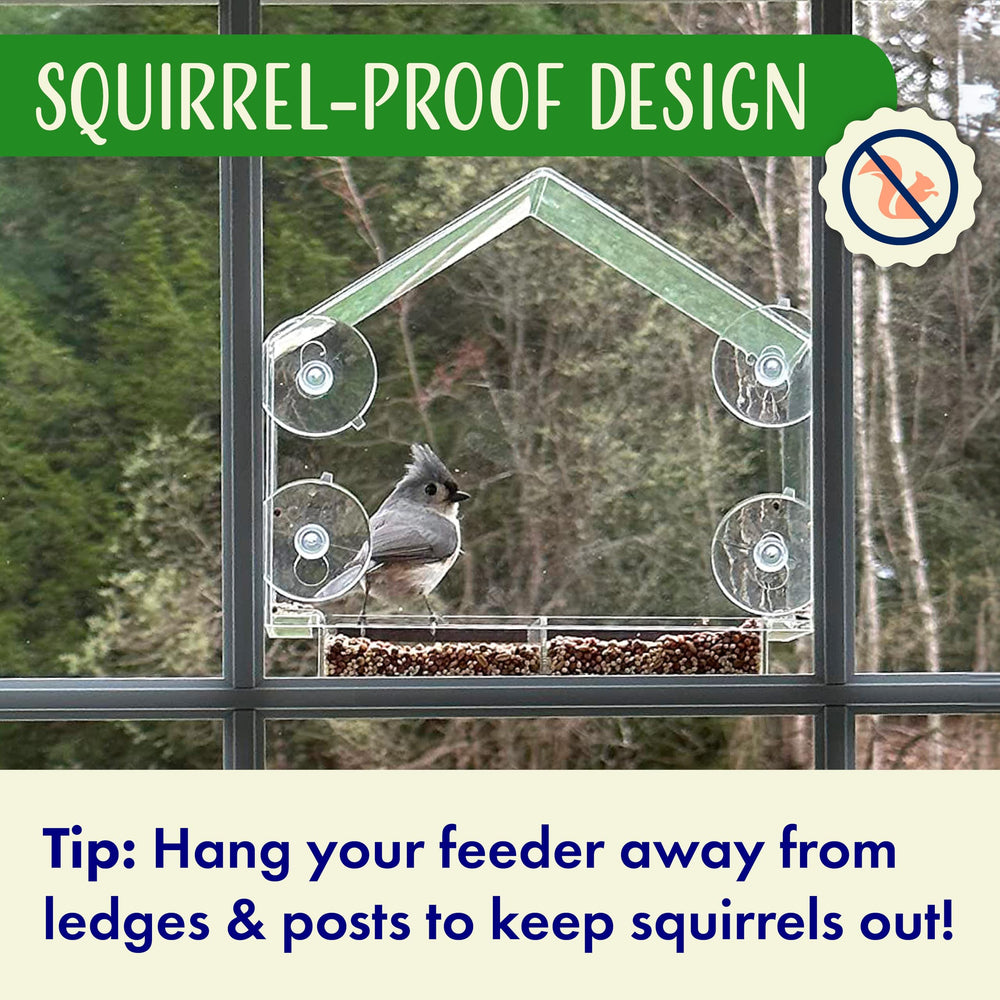 Nature's Hangout slide-out tray open for easy refill and cleaning benefit