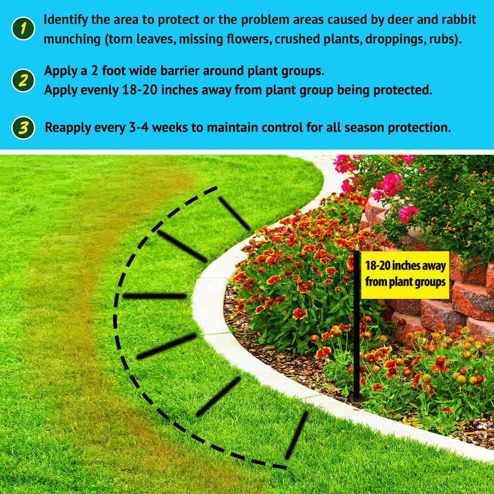 Nature's MACE before and after garden demonstrating reduced browsing
