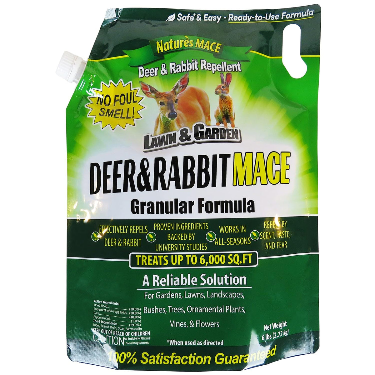 Nature's MACE front of bag showing product and protection benefits