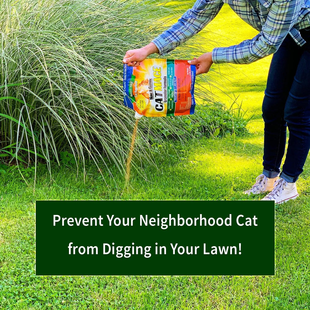Nature's MACE across a garden showing broad coverage to protect lawns and beds