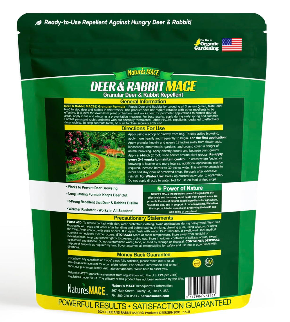 Nature's MACE granule close-up texture revealing time-release formulation benefit