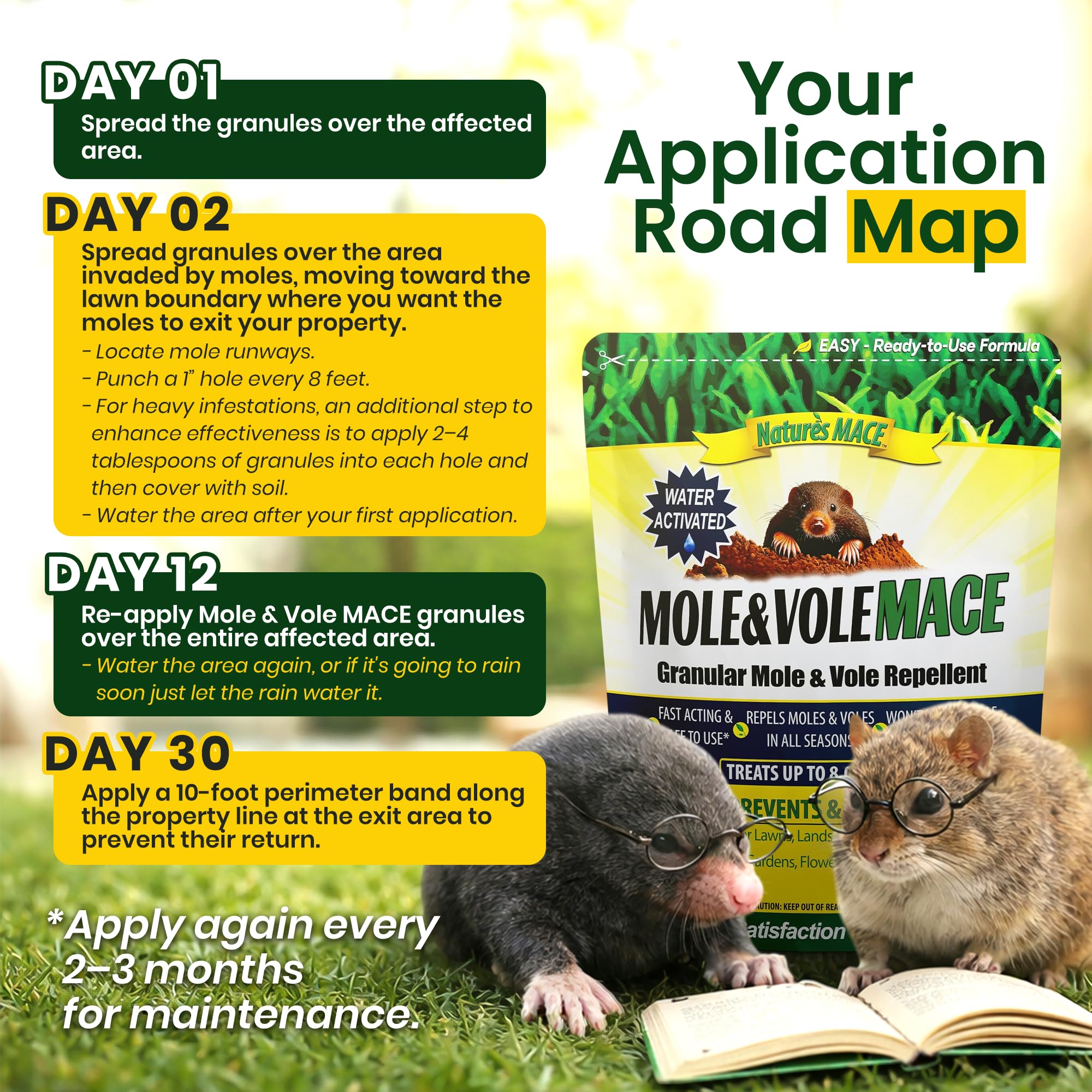 Nature's MACE product label and directions emphasizing safe use