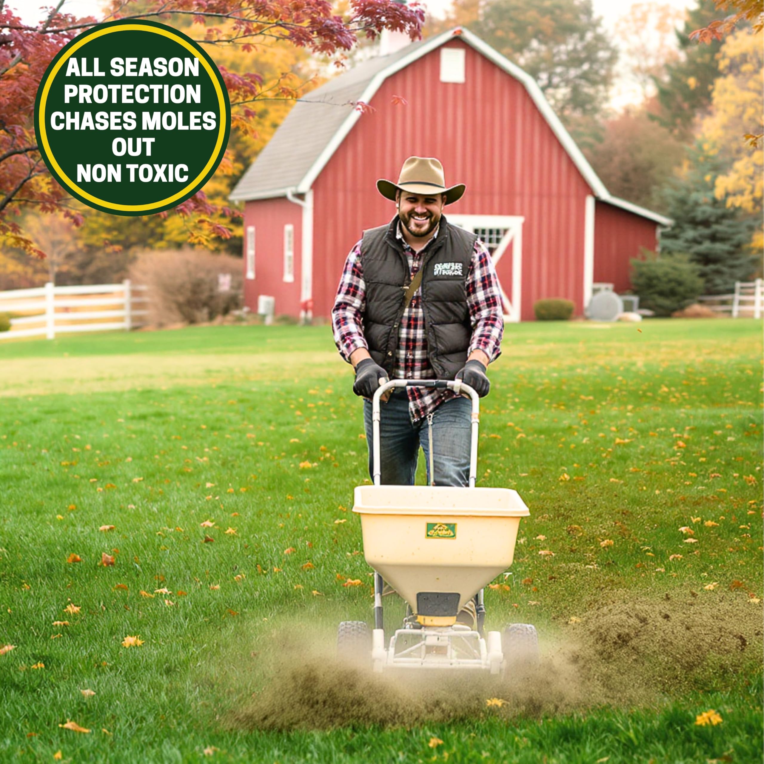 Nature's MACE treated lawn demonstrating reduced tunneling