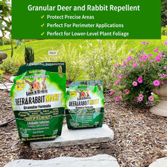 Nature's MACE granules placed under plant base protecting seedlings
